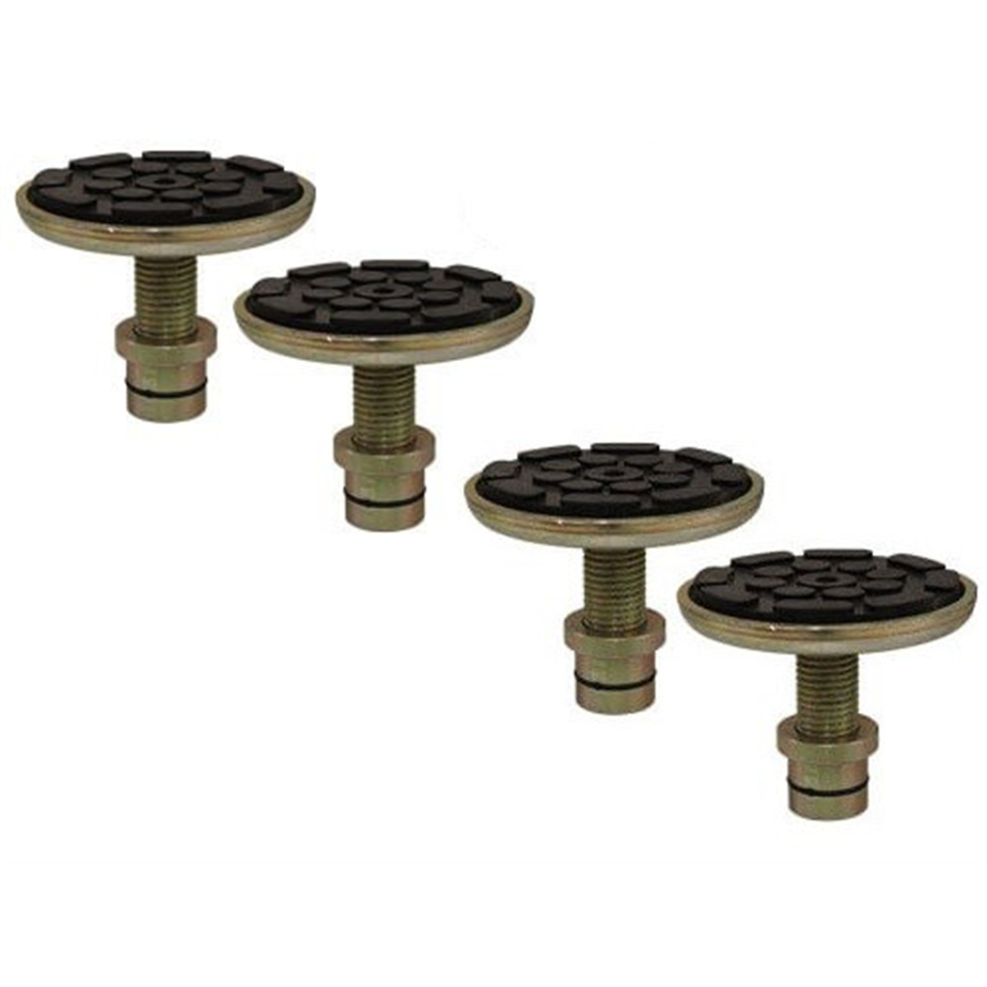 Atlas Automotive Equipment Set of 4 Single-Screw Adjustable Adapters, 1.5" Peg Size